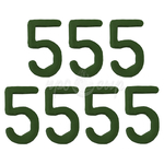 Цифра 5 для маркировки сыра (пластик), 100 штук