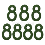 Цифра 8 для маркировки сыра (пластик), 100 штук