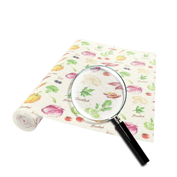 Многоразовая салфетка для упаковки сыра и колбас "Лето", рулон 30х100 см