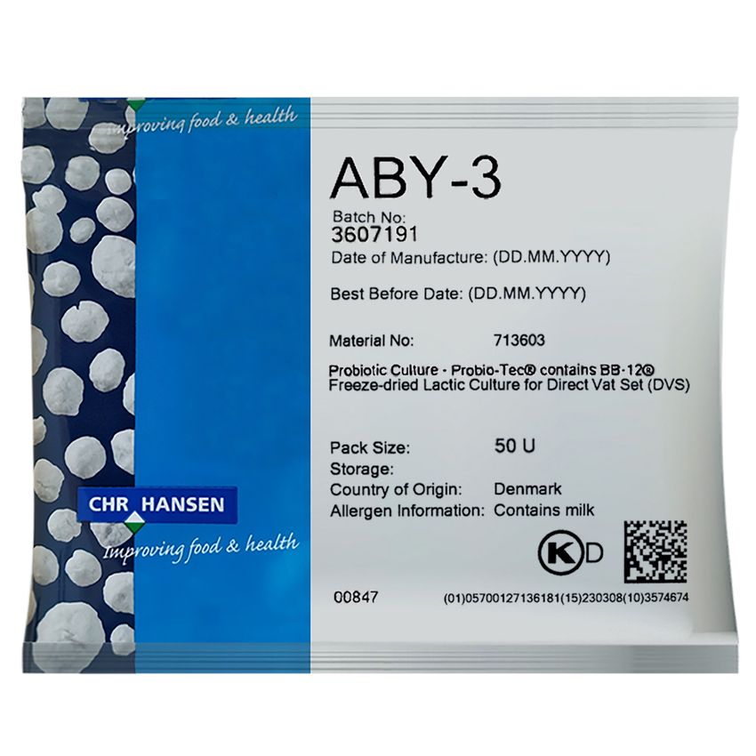 Закваска для йогурта Hansen ABY-3 (50U)