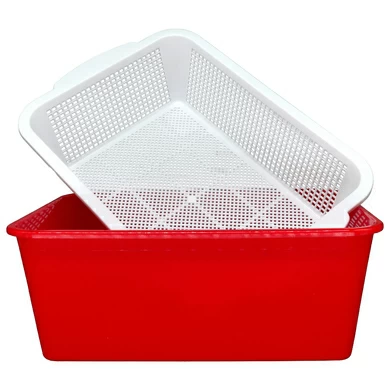 Форма для сыра прямоугольная (с дренажным контейнером), 27х19х8,5 см