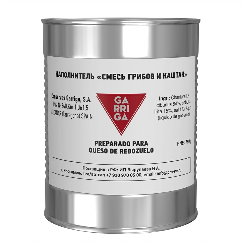 Наполнитель "Смесь грибов и каштан" (750 гр), Испания Наполнитель "Смесь грибов и каштан" (750 гр), Испания
