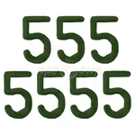 Цифра 5 для маркировки сыра (пластик), 100 штук