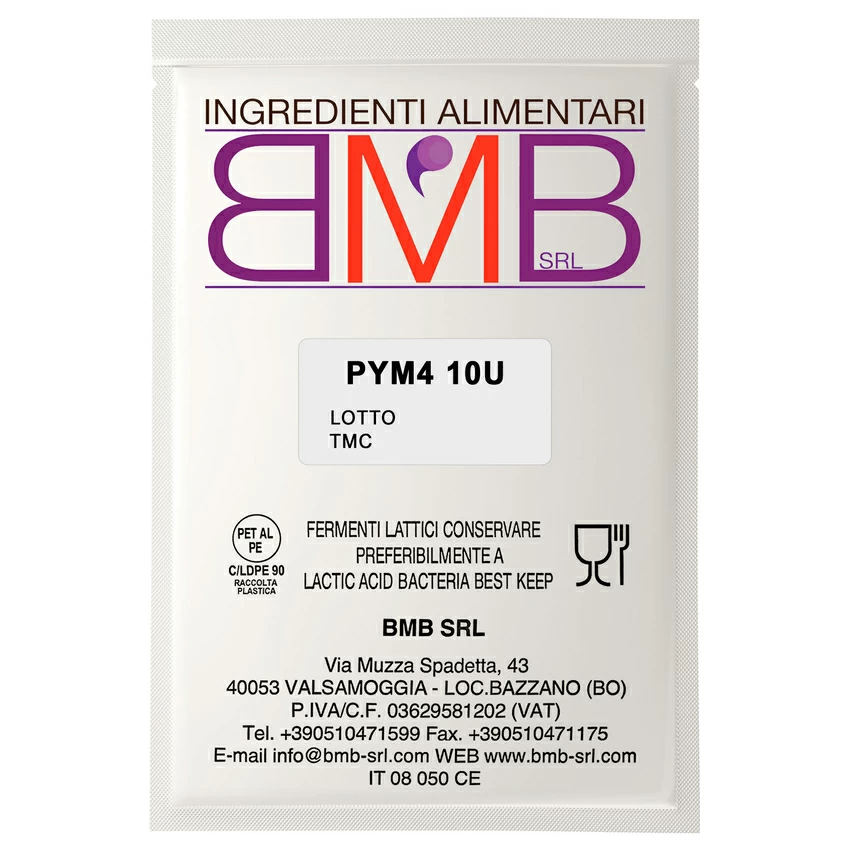 Мезо-термофильная закваска BMB PYM4 10U (на 1000-2000 литров молока)