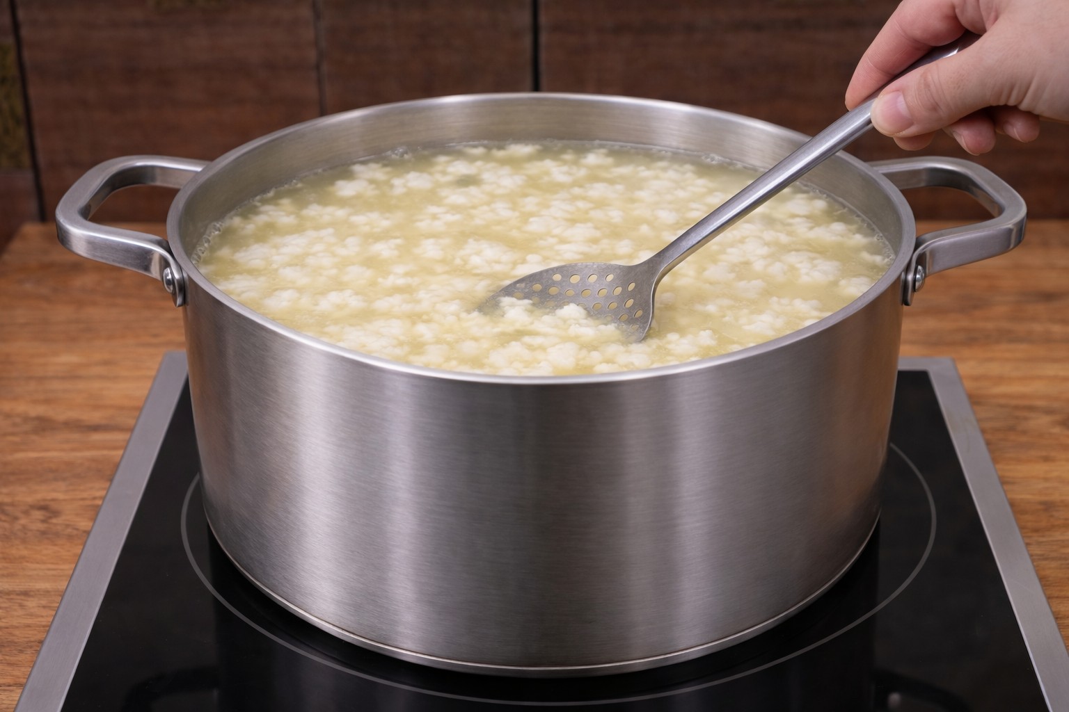 рецепт пивного сыра - вымешиваем сырное зерно