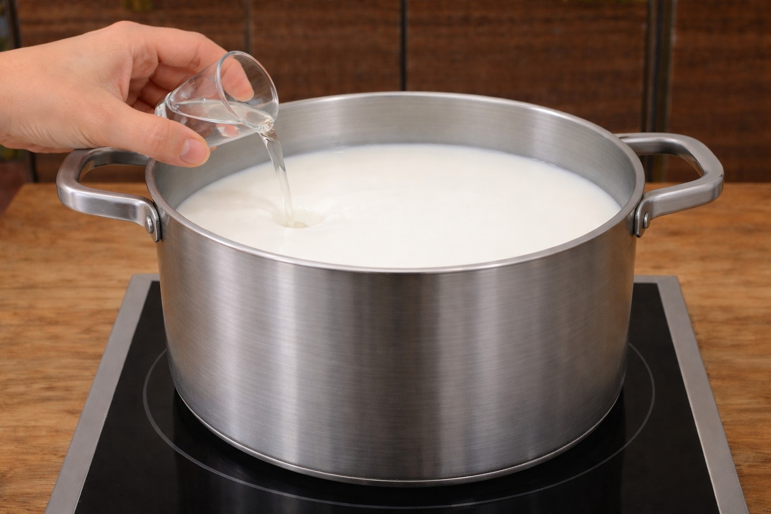 рецепт пивного сыра - добавляем сычужный фермент