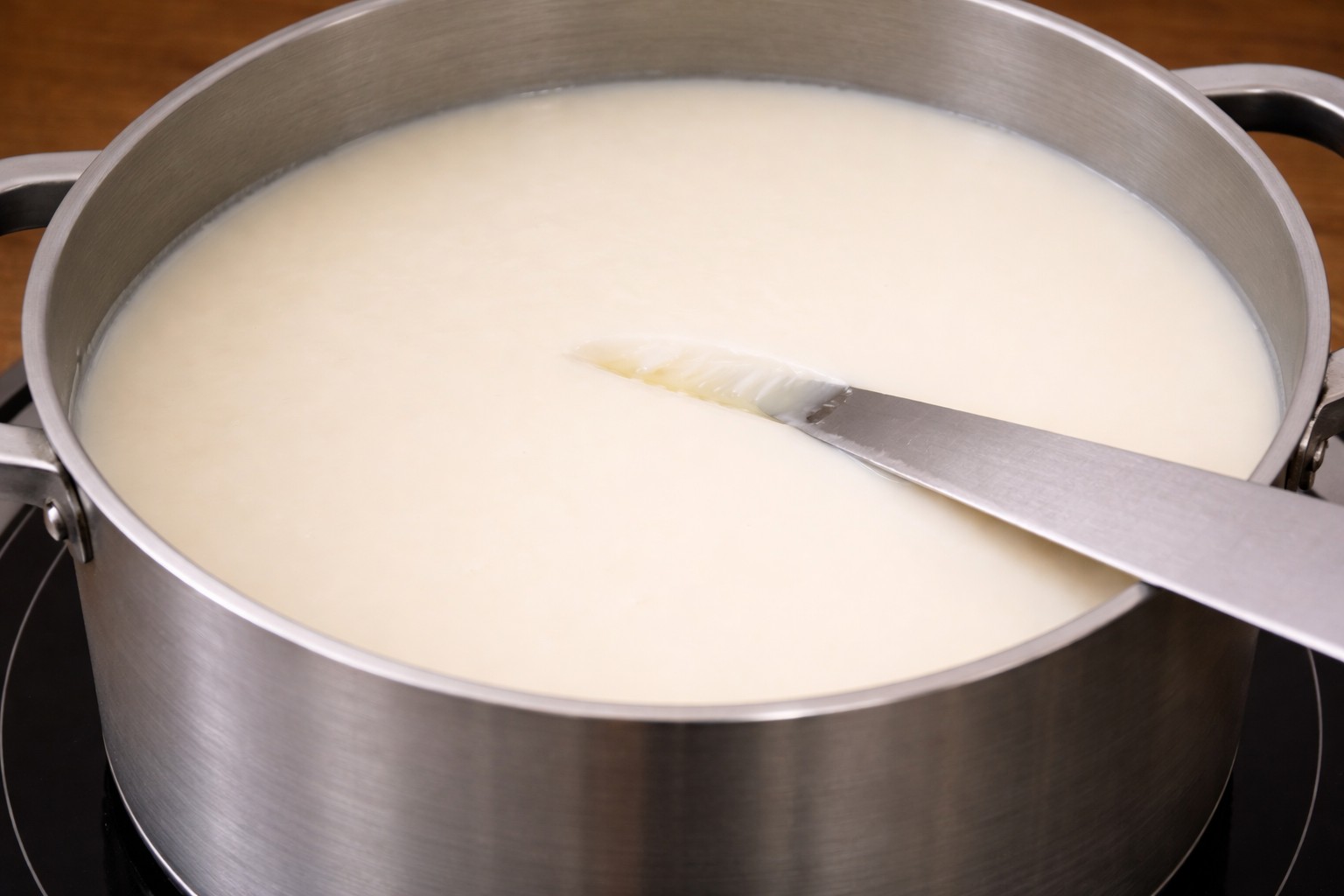 пивной сыр рецепт - проверяем сгусток на чистое отделение